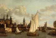 Jacobus Vrel Capriccio View of Haarlem USA oil painting artist